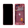 Product Оригинален дисплей Samsung Galaxy S20 FE 4G SM-G780F - с рамка | SERVICE PACK | red image