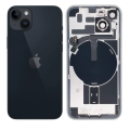Product Заден капак с MagSafe с лента светкавица и стъкла камера Iphone 14 Black image