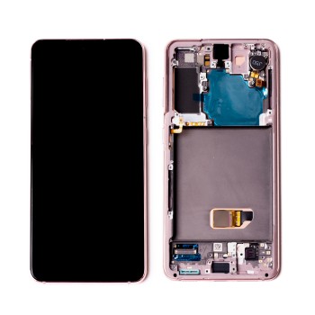 Product Оригинален дисплей Samsung Galaxy S21 SM-G991 - с рамка | SERVICE PACK | pink image