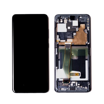 Product Висококачествен дисплей Samsung Galaxy S20 Ultra SM-G988 - с рамка | COPY OLED | black image