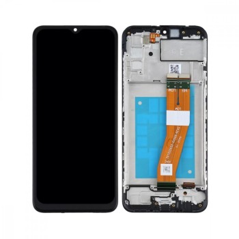 Product Оригинален дисплей Samsung Galaxy A02s SM-A025G - с рамка | SERVICE PACK image