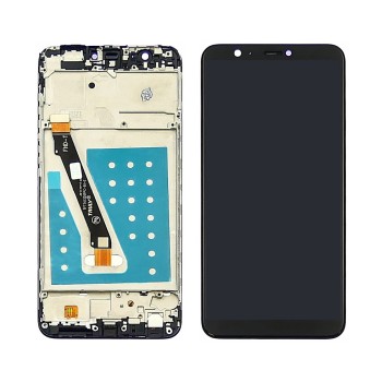 Product Оригинален дисплей Huawei P Smart FIG-L31 - с рамка | SERVICE PACK | black image