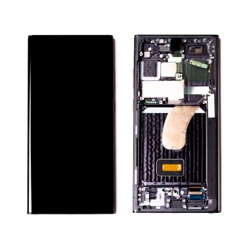 Product Висококачествен дисплей Samsung S23 Ultra SM-S918 - с рамка | COPY OLED | black image