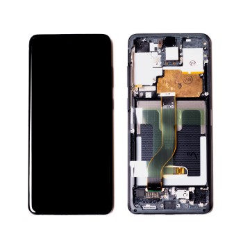 Product Висококачествен дисплей Samsung Galaxy S20 Plus SM-G985 - с рамка | COPY OLED | black image