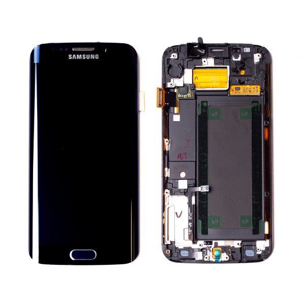 Оригинален дисплей Samsung Galaxy S6 Edge SM-G925F - с рамка | SERVICE PACK | blue main image