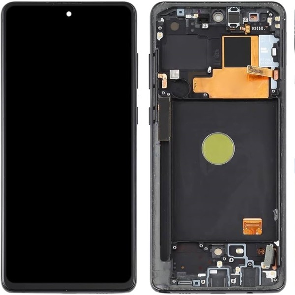 Висококачествен дисплей Samsung Galaxy Note 10 lite SM-N770F -с рамка | COPY OLED | Black main image