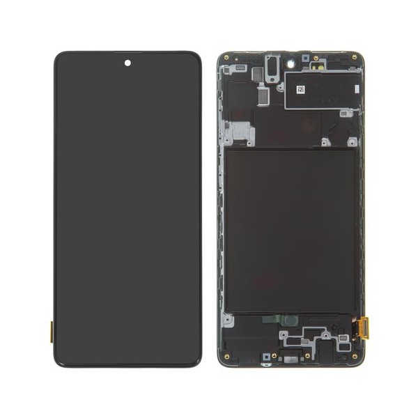 Оригинален дисплей Samsung Galaxy A71 SM-A715 - с рамка | SERVICE PACK main image