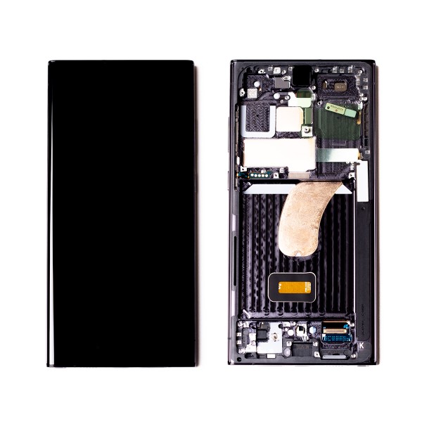 Оригинален дисплей Samsung S23 Ultra SM-S918 - с рамка | SERVICE PACK | black main image