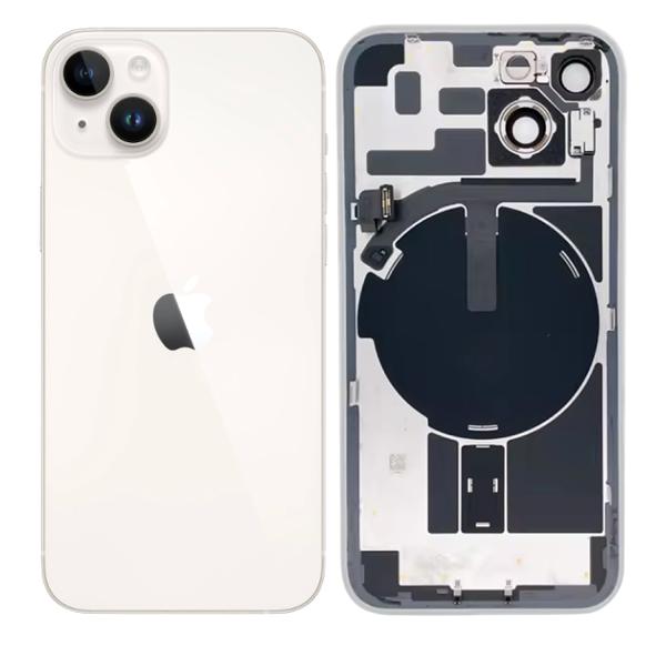 Заден капак с MagSafe с лента светкавица и стъкла камера Iphone 14 Plus White main image