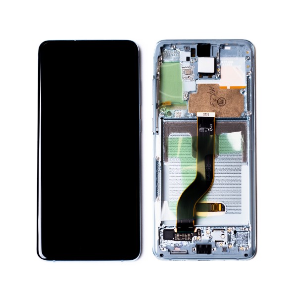 Оригинален дисплей Samsung Galaxy S20 Plus SM-G985 - с рамка | SERVICE PACK | blue main image